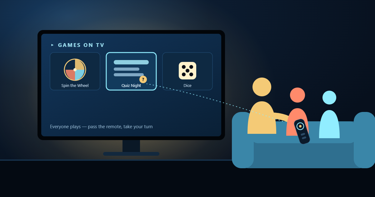 Games on TV: Family Game Night on the Big Screen — With Just the Remote
